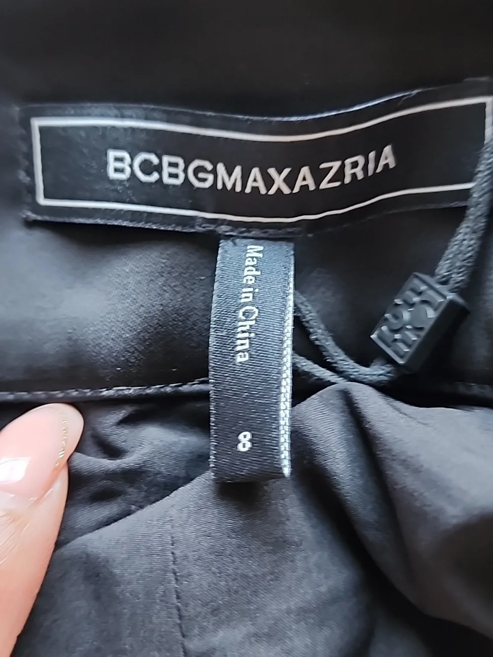 Bcbgmaxazria Black Satin A-Line Short - Women
